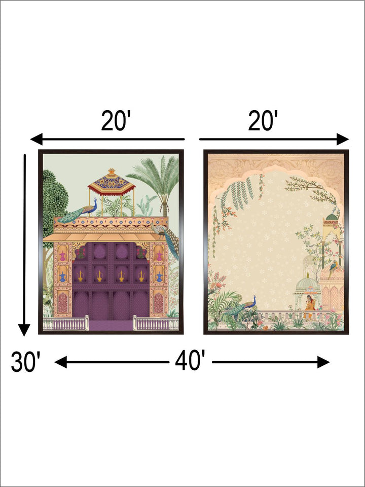 Indian Art Pichwai Painting Set of 2