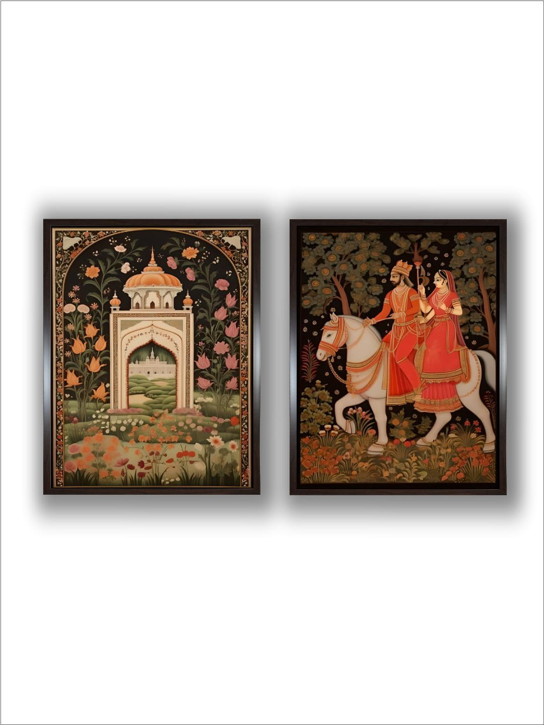 Set of 2 Indian Folk Art