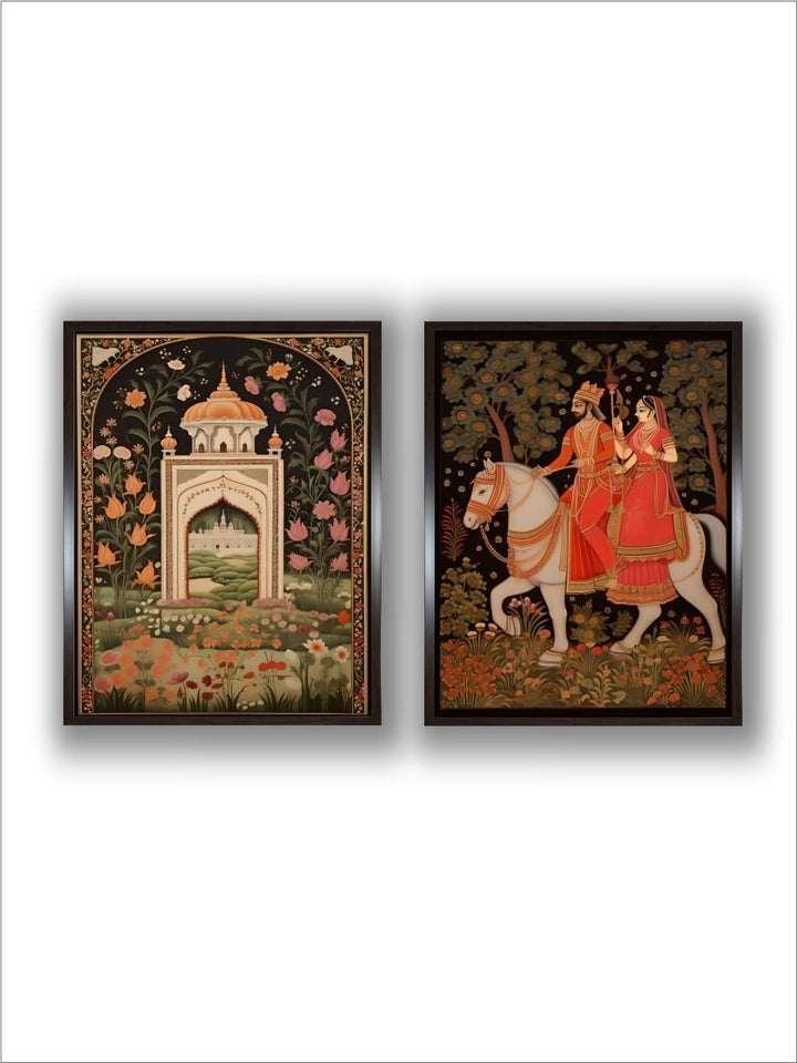 Set of 2 Indian Folk Art