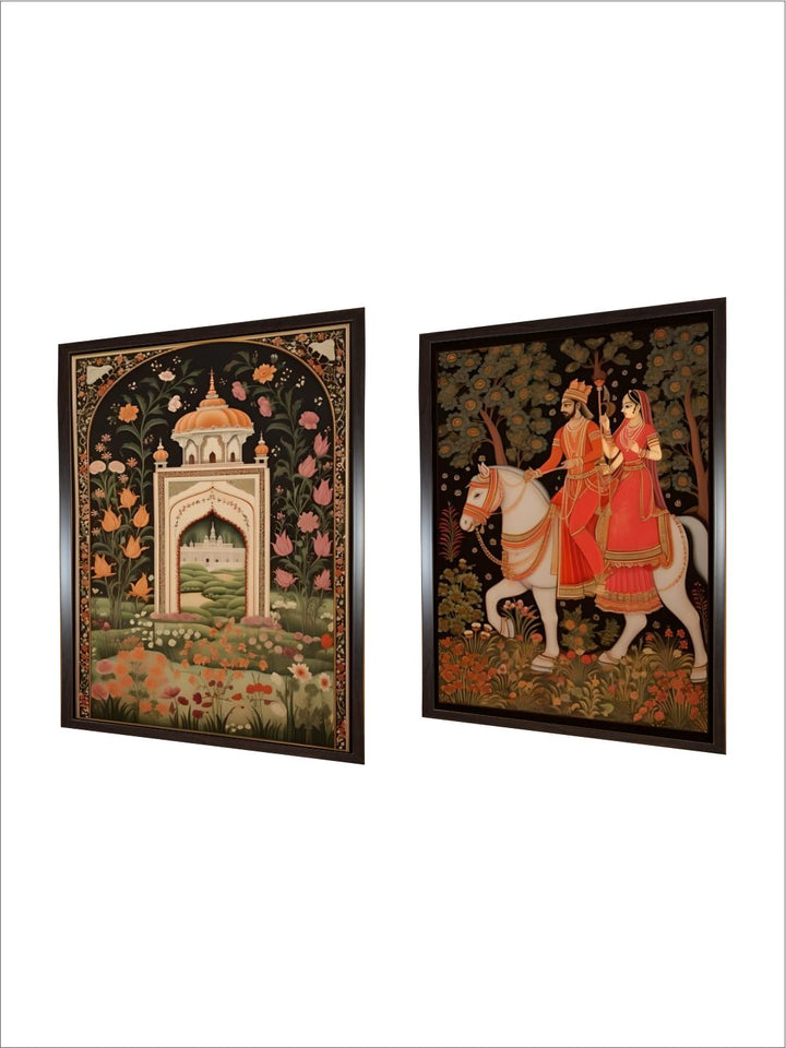 Set of 2 Indian Folk Art