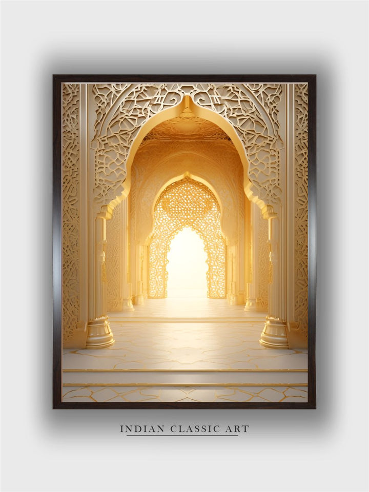 White and Gold Wall Art