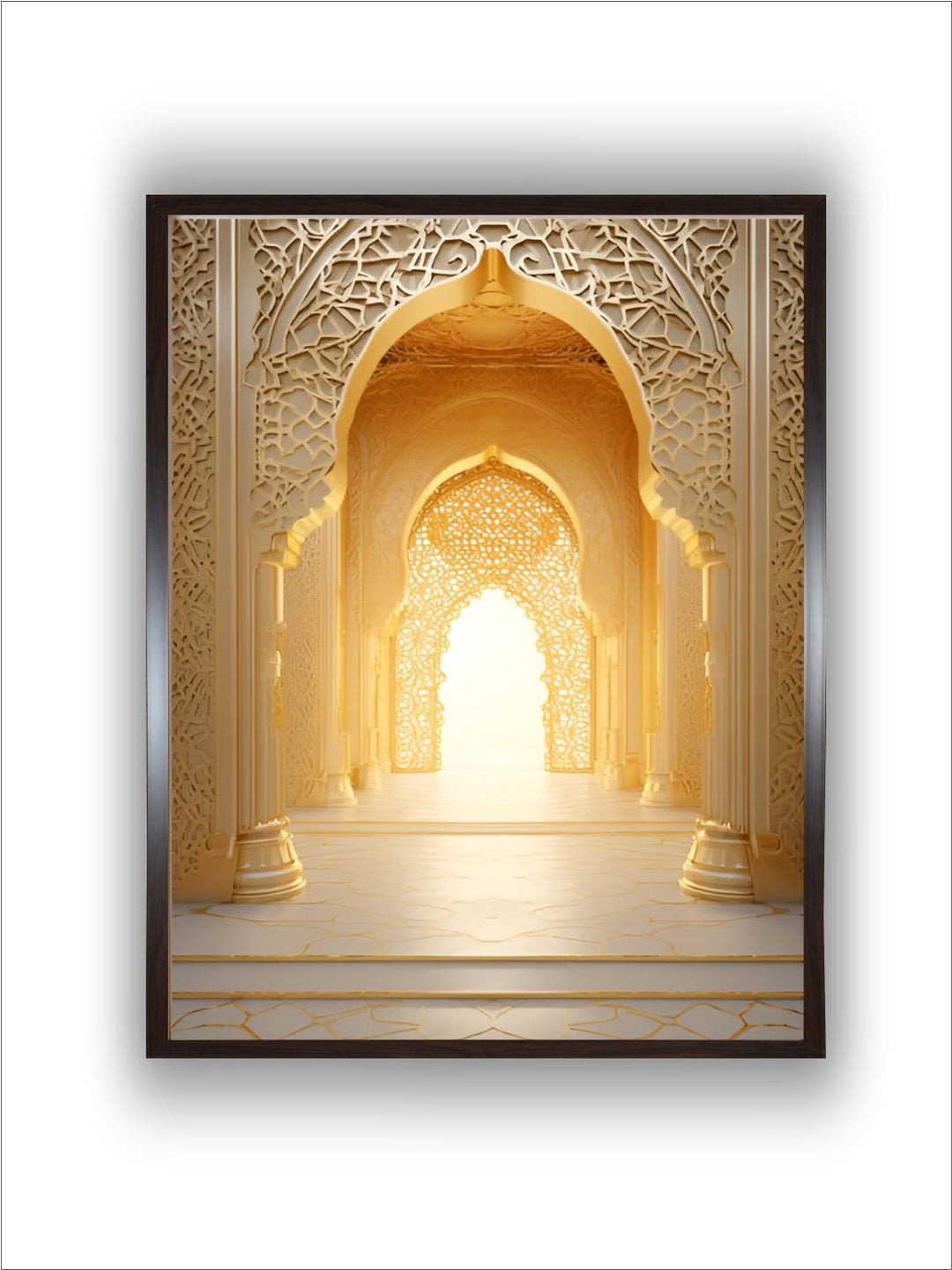 White and Gold Wall Art