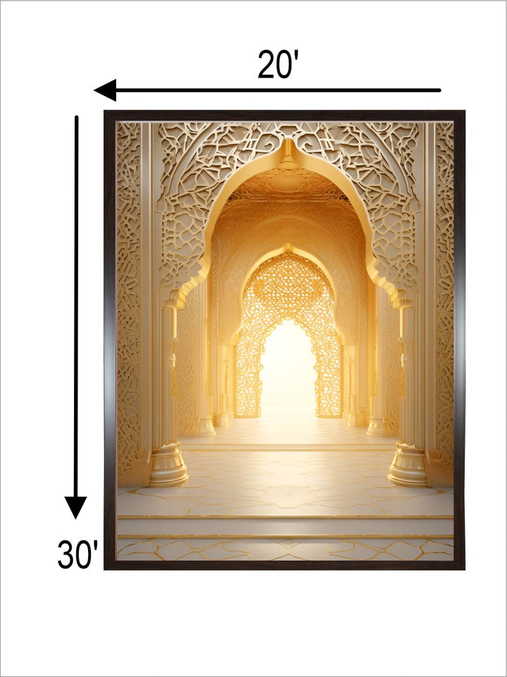 White and Gold Wall Art