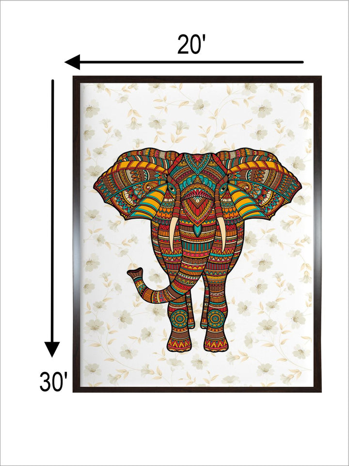 Elephant indian folk art