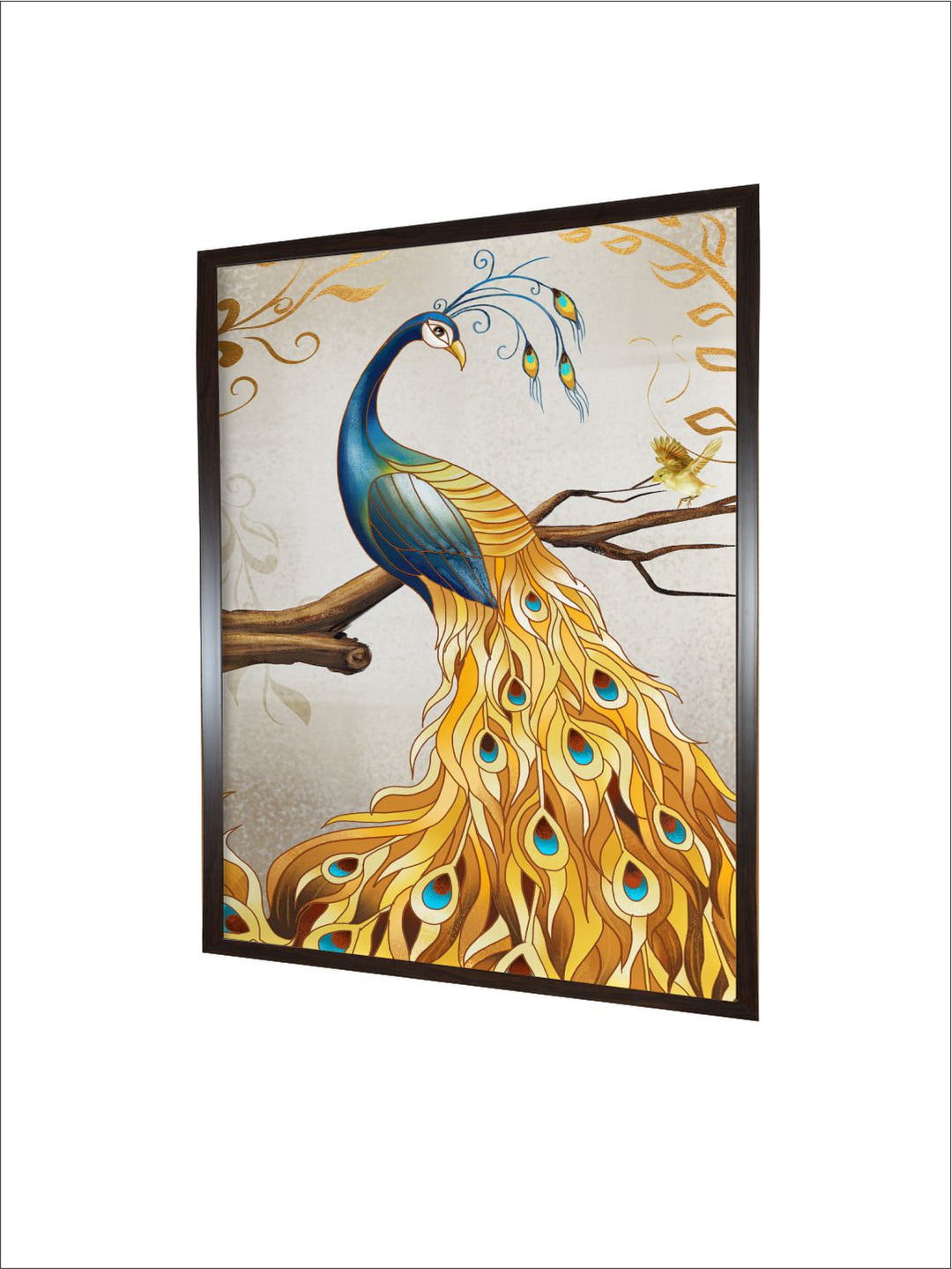 Peacock painting Indian folk art