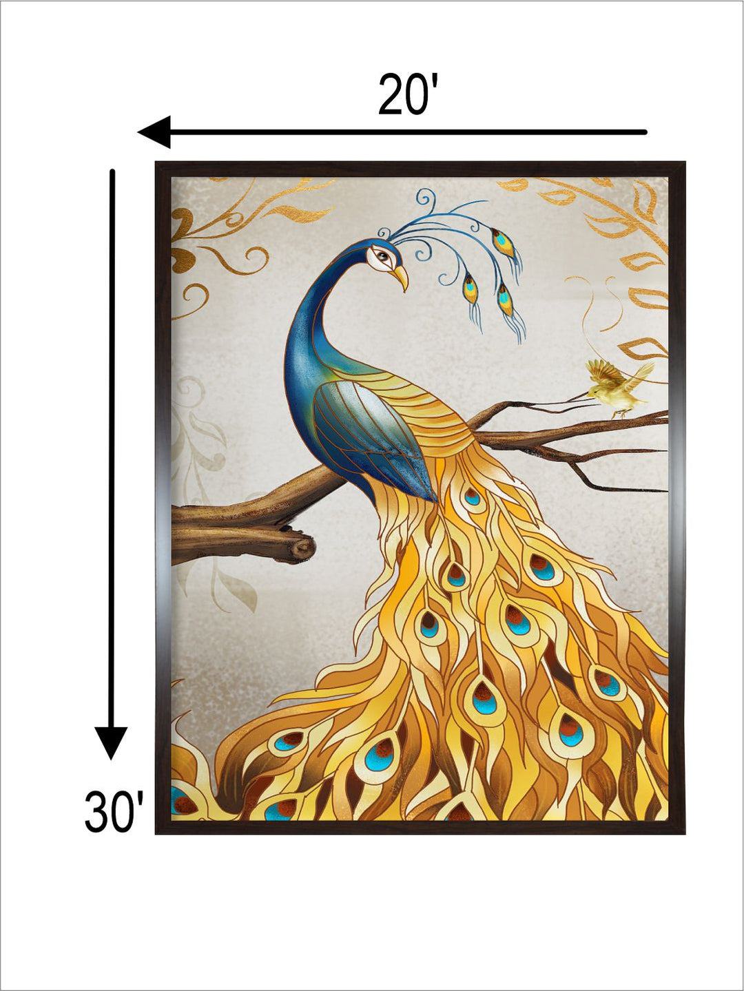 Peacock painting Indian folk art