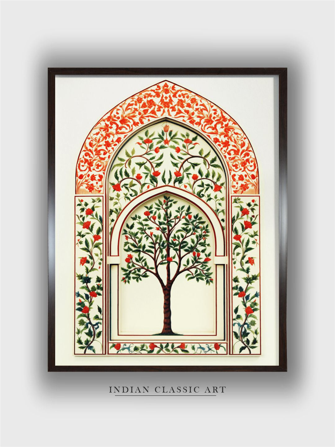 Indian Art Floral Tree