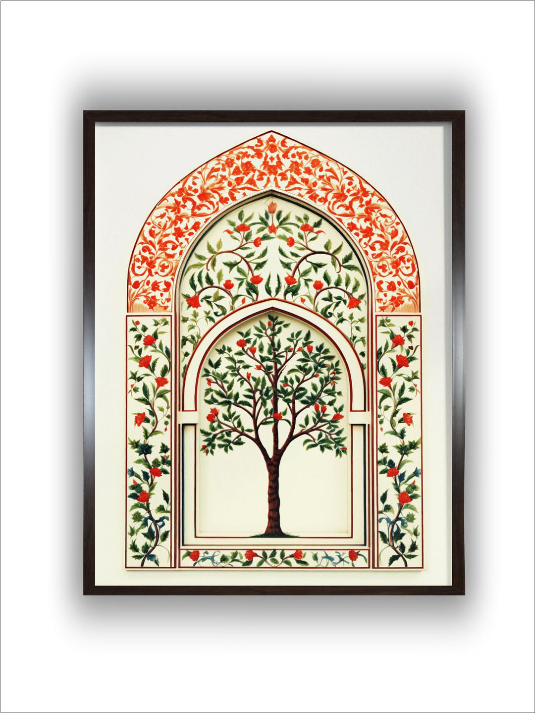 Indian Art Floral Tree