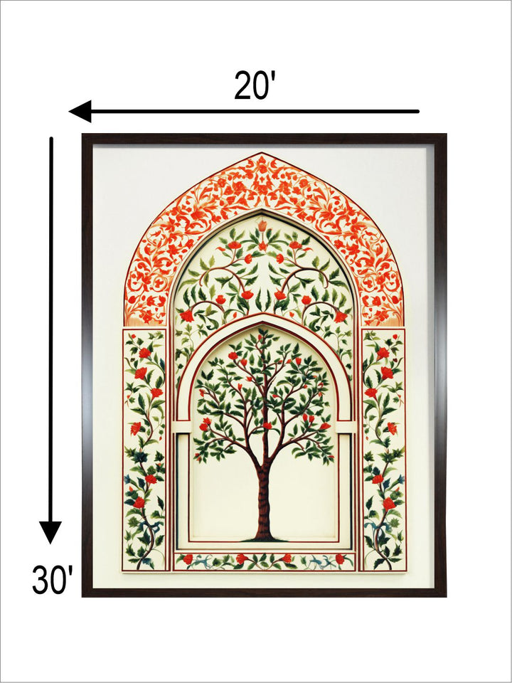 Indian Art Floral Tree