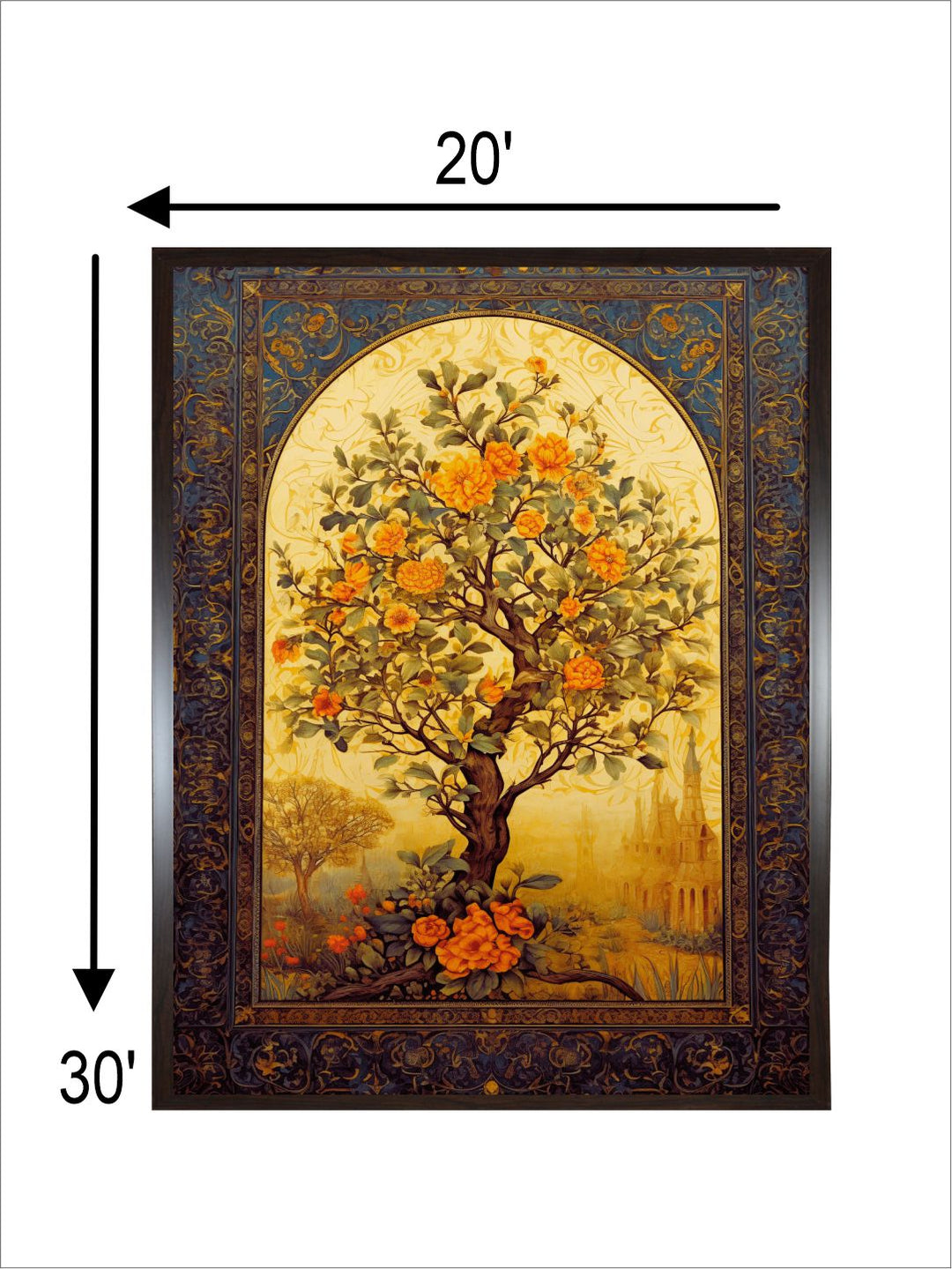 Floral Wallart Tree