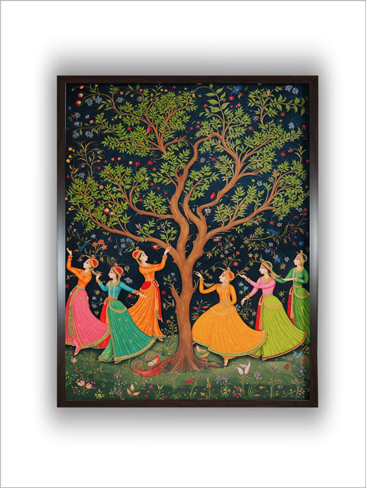 Indian Women Dance In A Forest