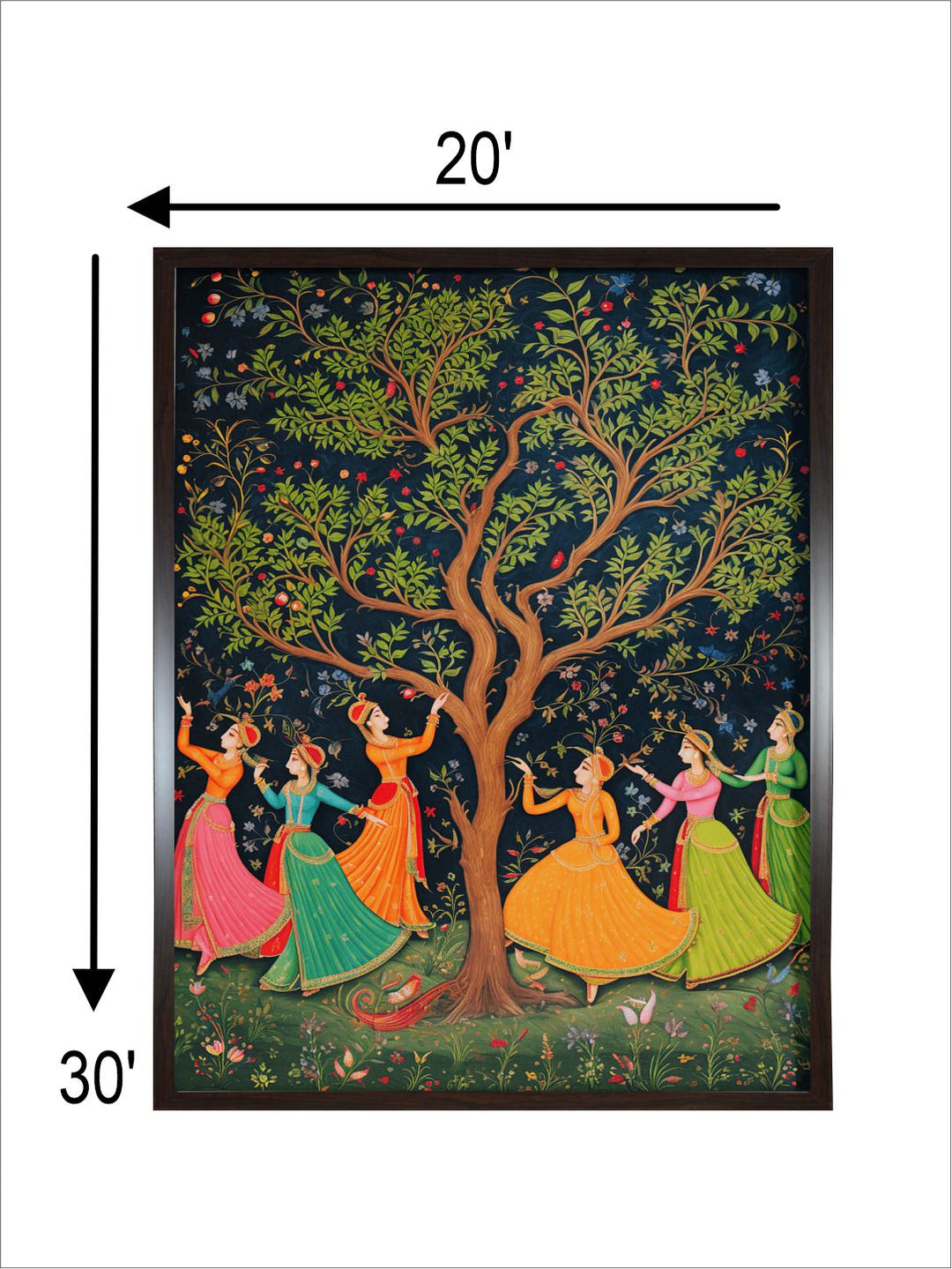 Indian Women Dance In A Forest
