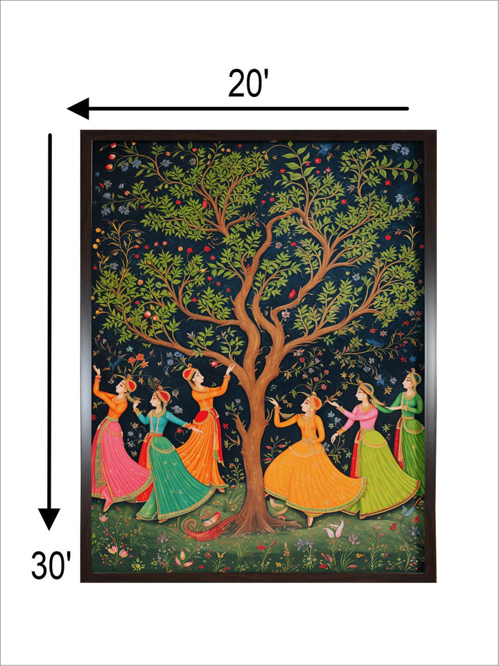 Indian Women Dance In A Forest