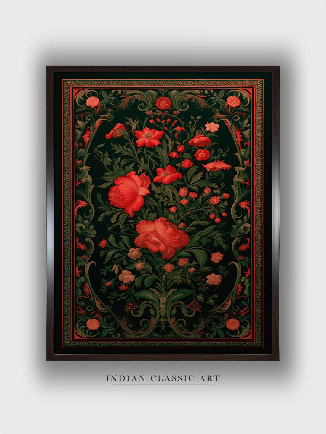 Dark Floral Wallart