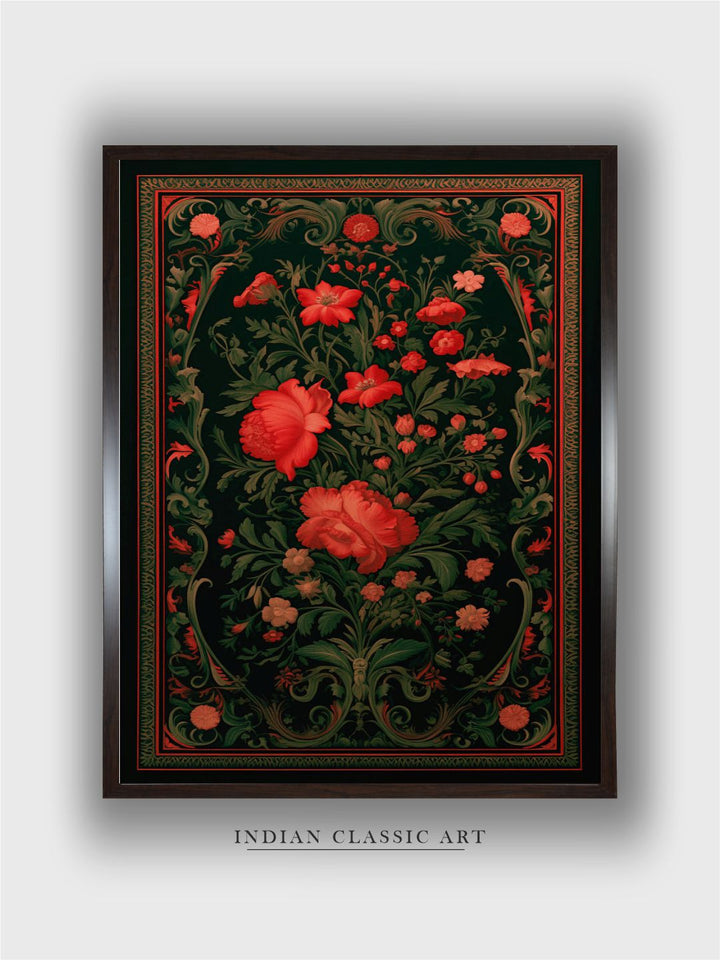 Dark Floral Wallart