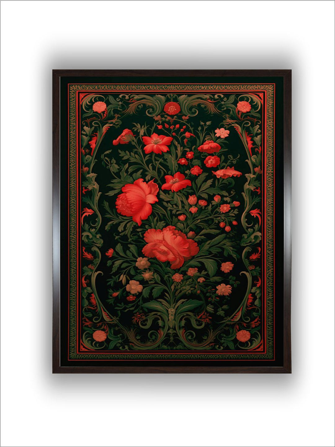Dark Floral Wallart