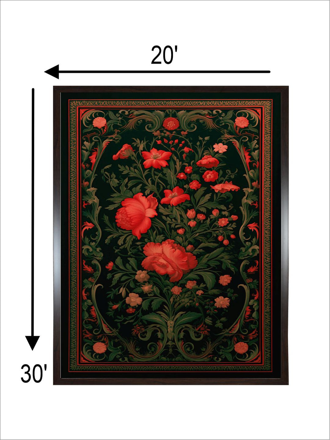 Dark Floral Wallart