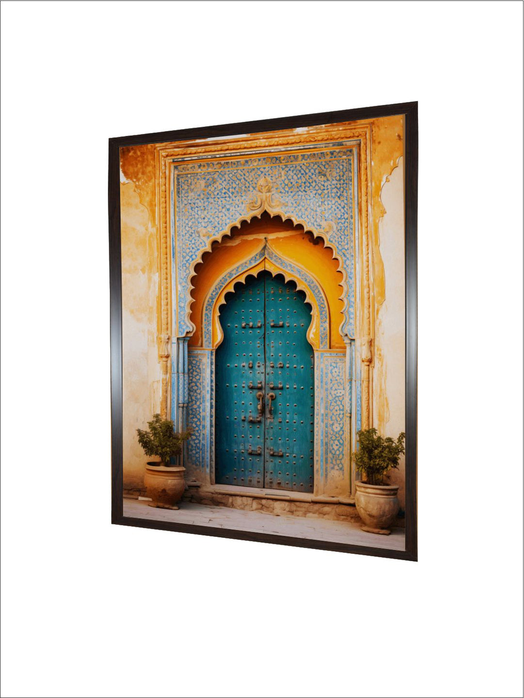 Vintage Blue Door | Indian Art