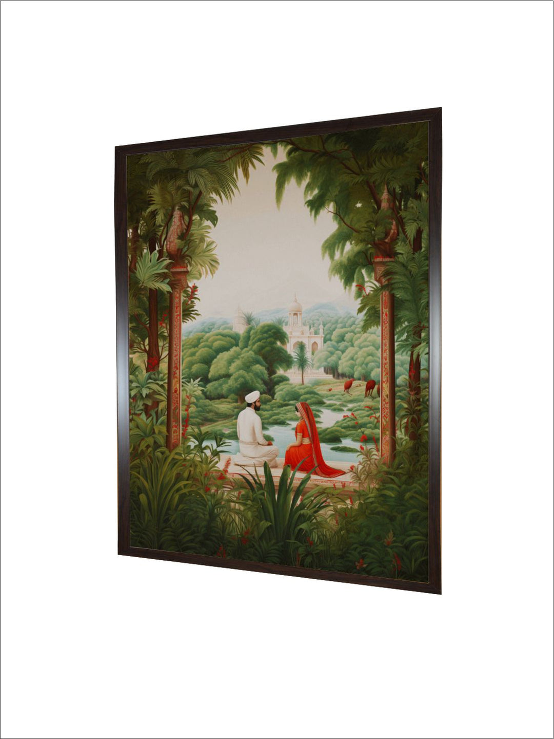 King And Queen In Forest,Indian Art
