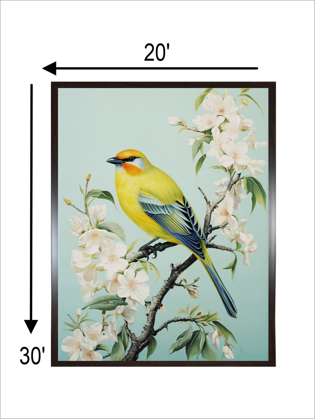 beautiful Bird Floral Painting