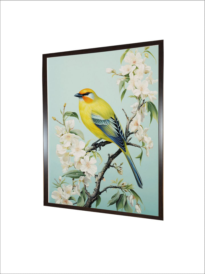 Small Bird Floral Painting