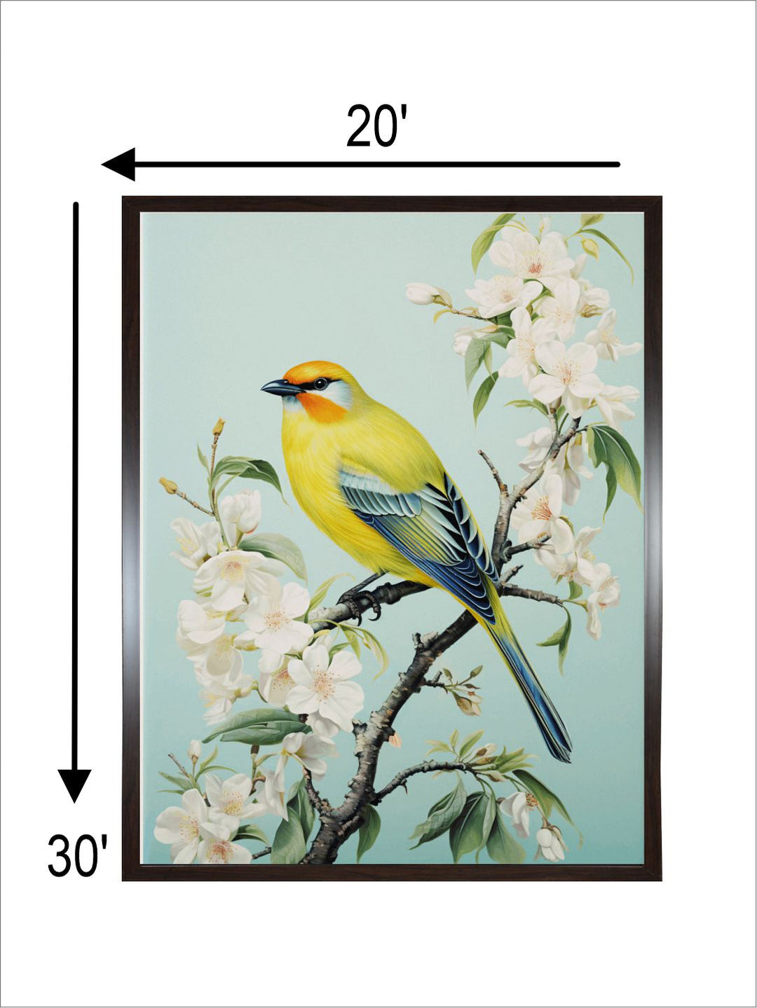 Small Bird Floral Painting