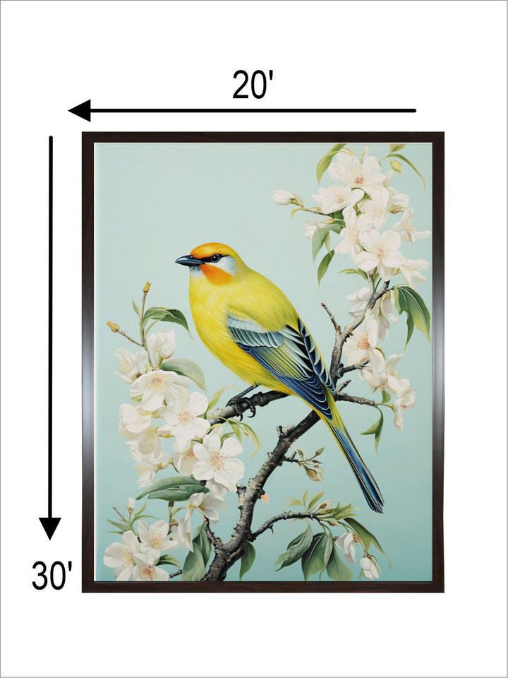 Small Bird Floral Painting