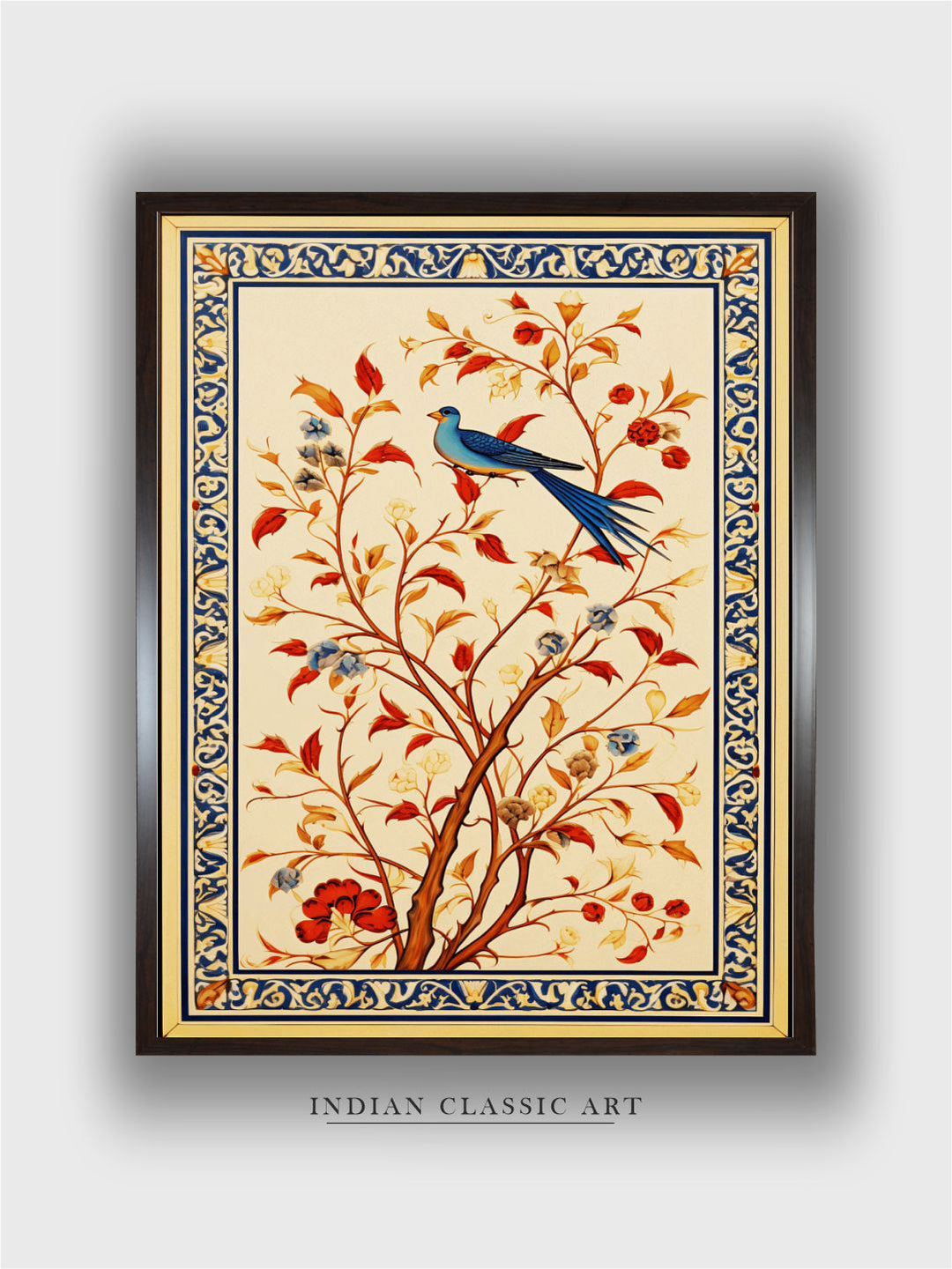 Bird Floral Painting Wallart