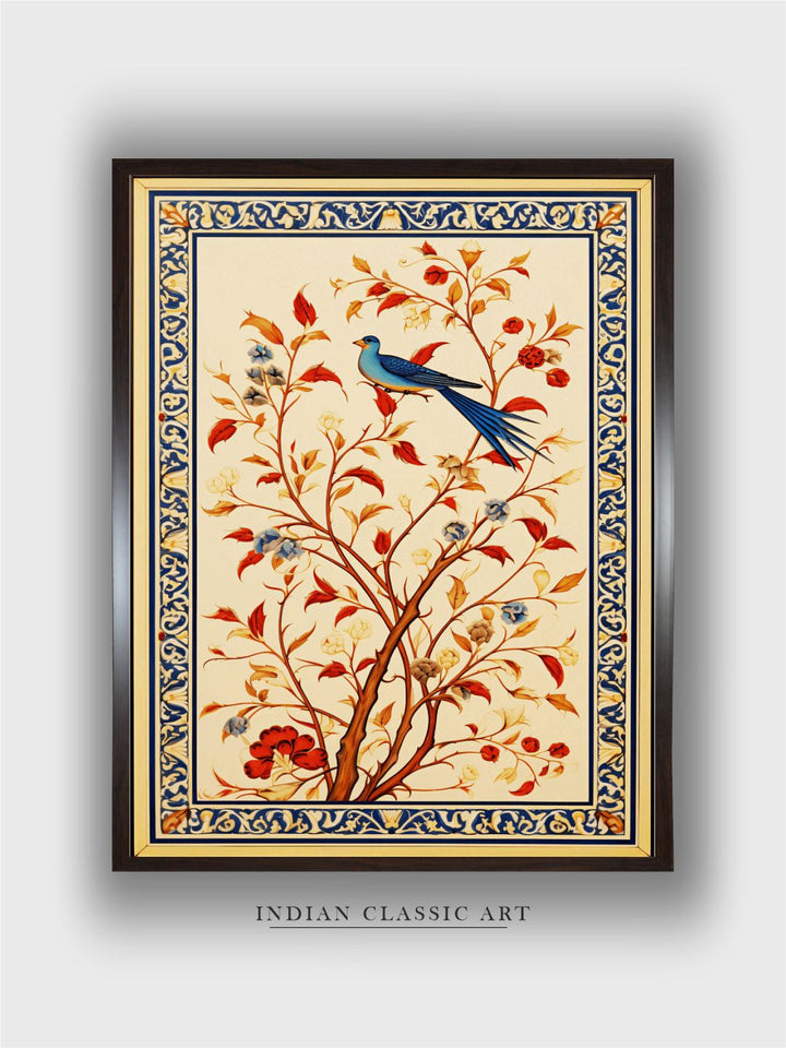 Bird Floral Painting Wallart