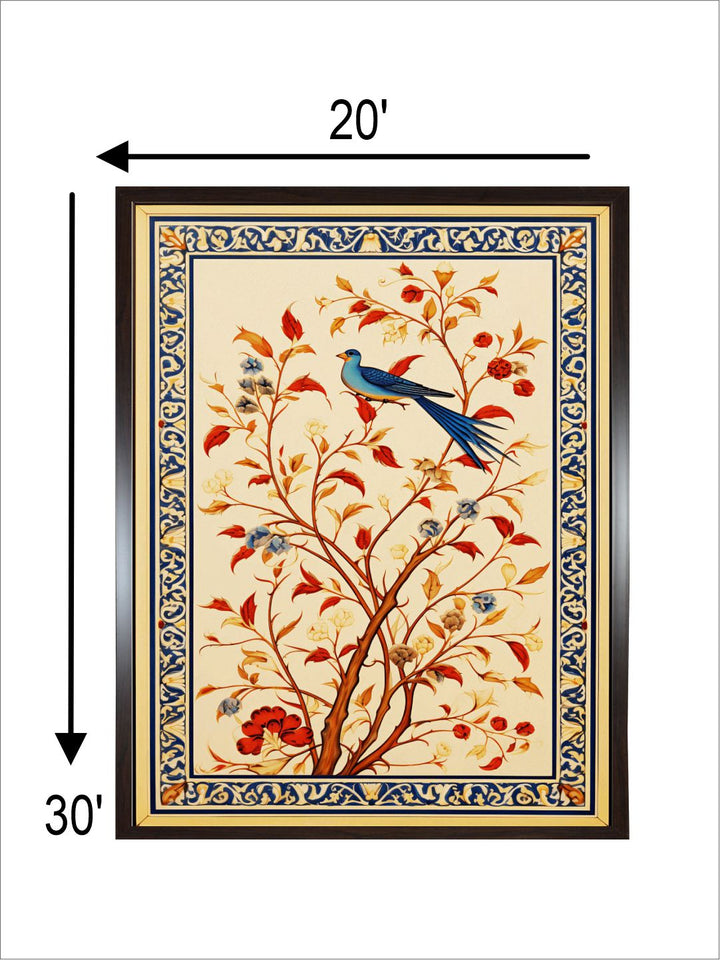 Bird Floral Painting Wallart