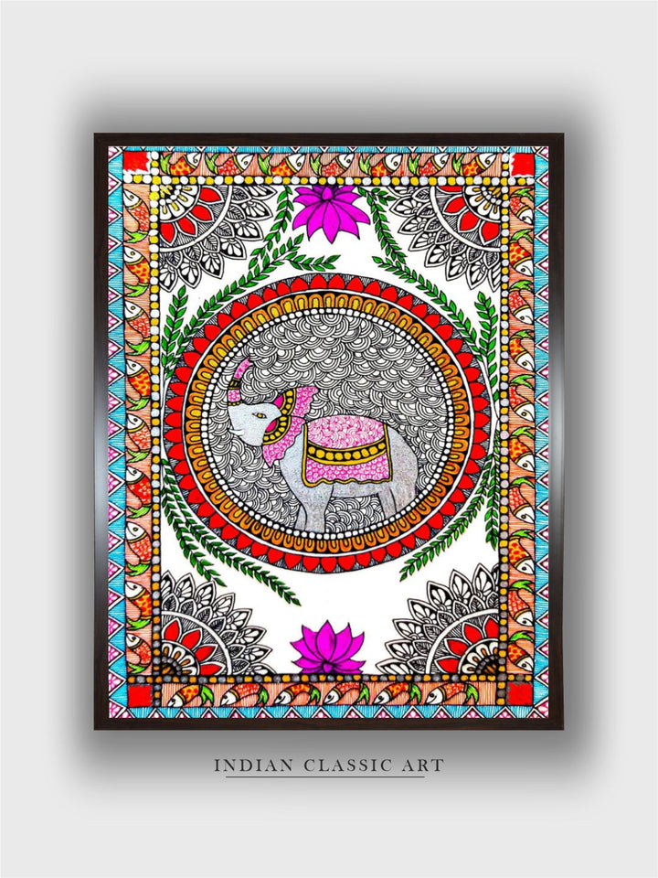Madhubani Elephant Painting