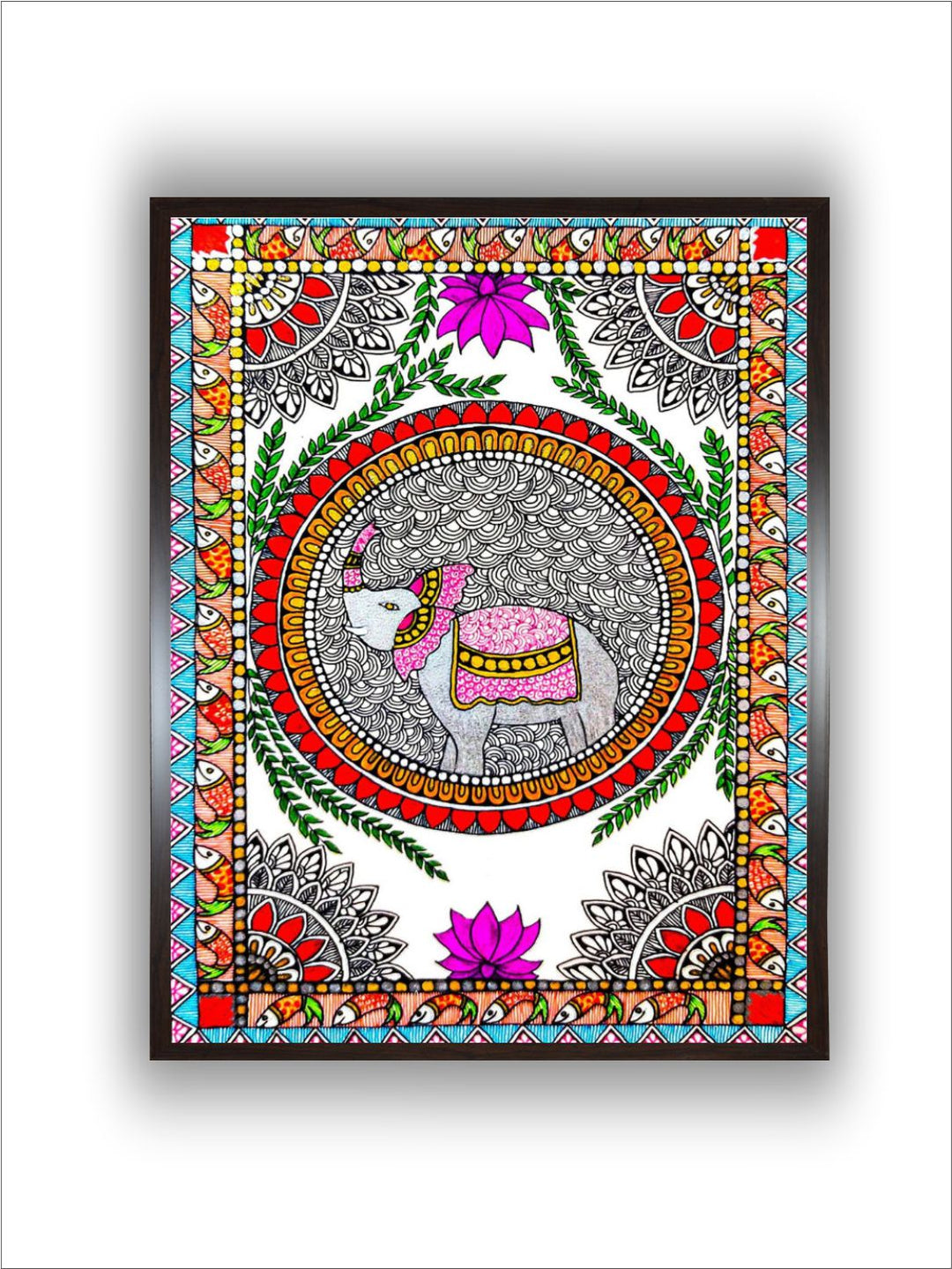 Madhubani Elephant Painting