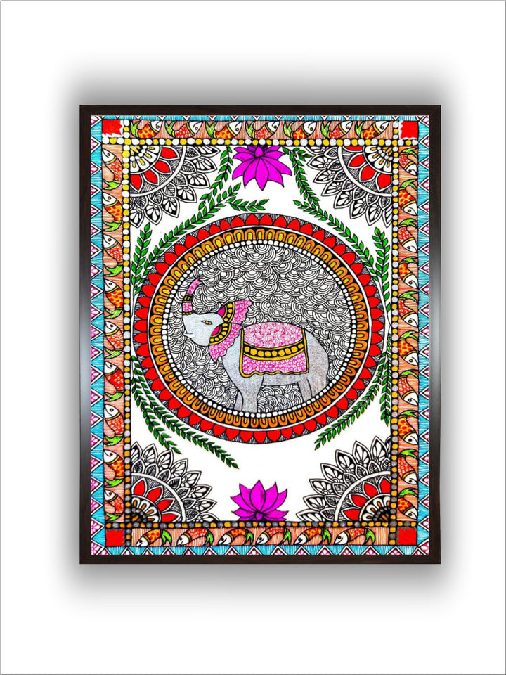 Madhubani Elephant Painting