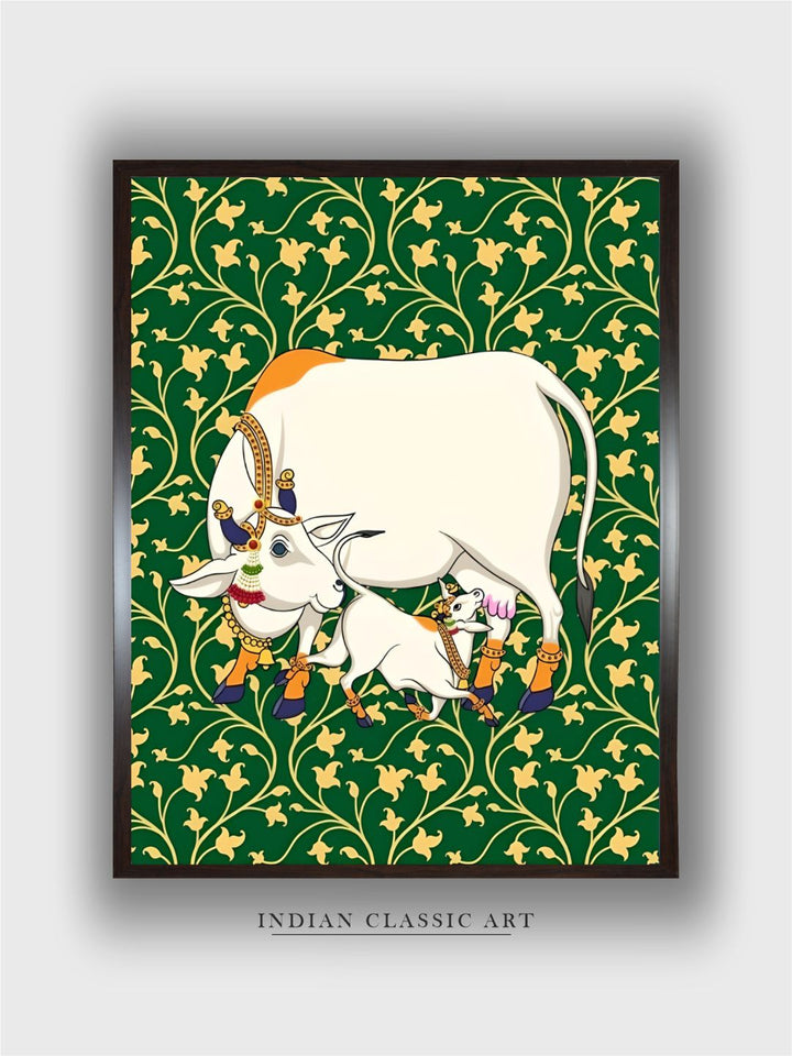 Pichwai Cow painting