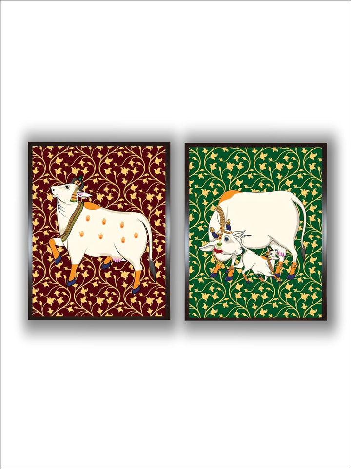 Pichwai Cow set of 2 painting