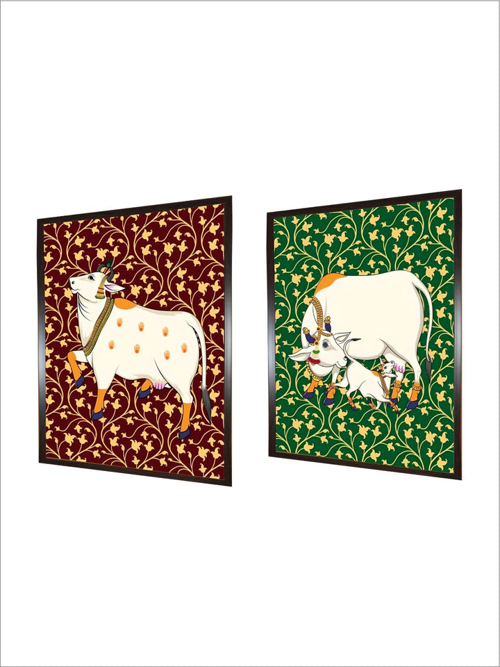 Pichwai Cow set of 2 painting