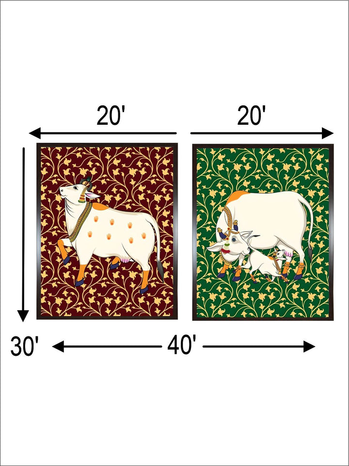 Pichwai Cow set of 2 painting