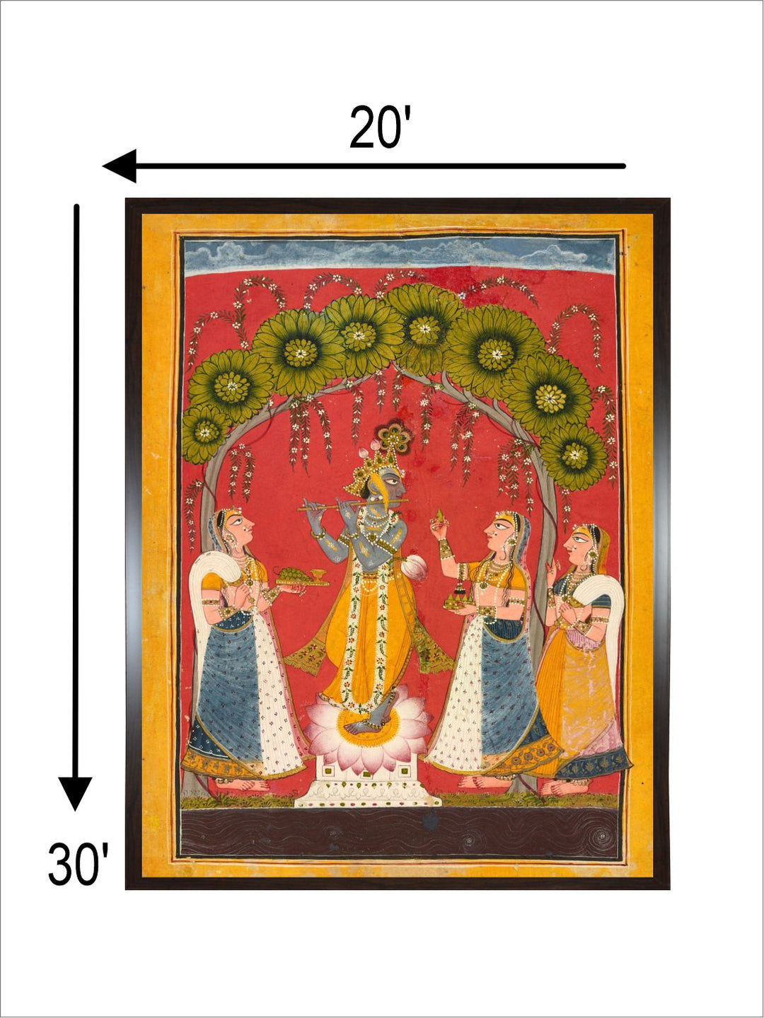 Krishna & Radha, Pichwai Painting