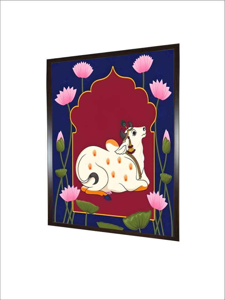 Indian Pichwai cow painting