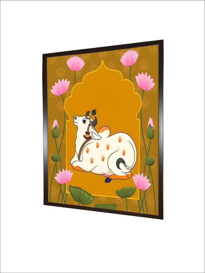 Indian Pichwai cow painting