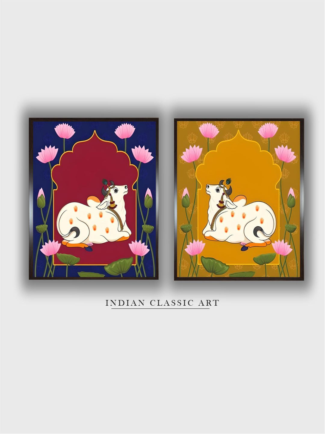Indian Pichwai 2 cow painting
