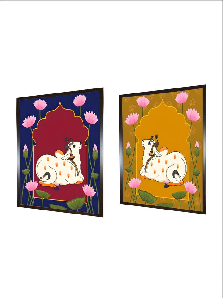 Indian Pichwai 2 cow painting