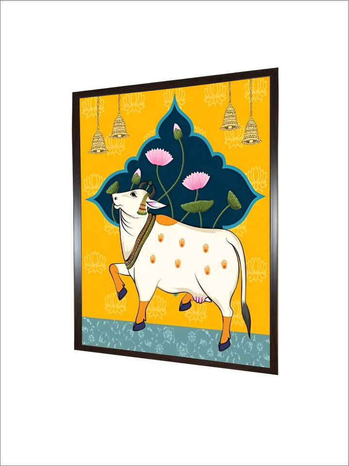 Indian art Pichwai cow