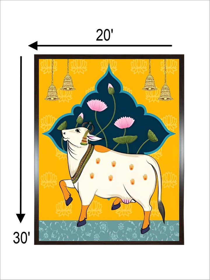 Indian art Pichwai cow