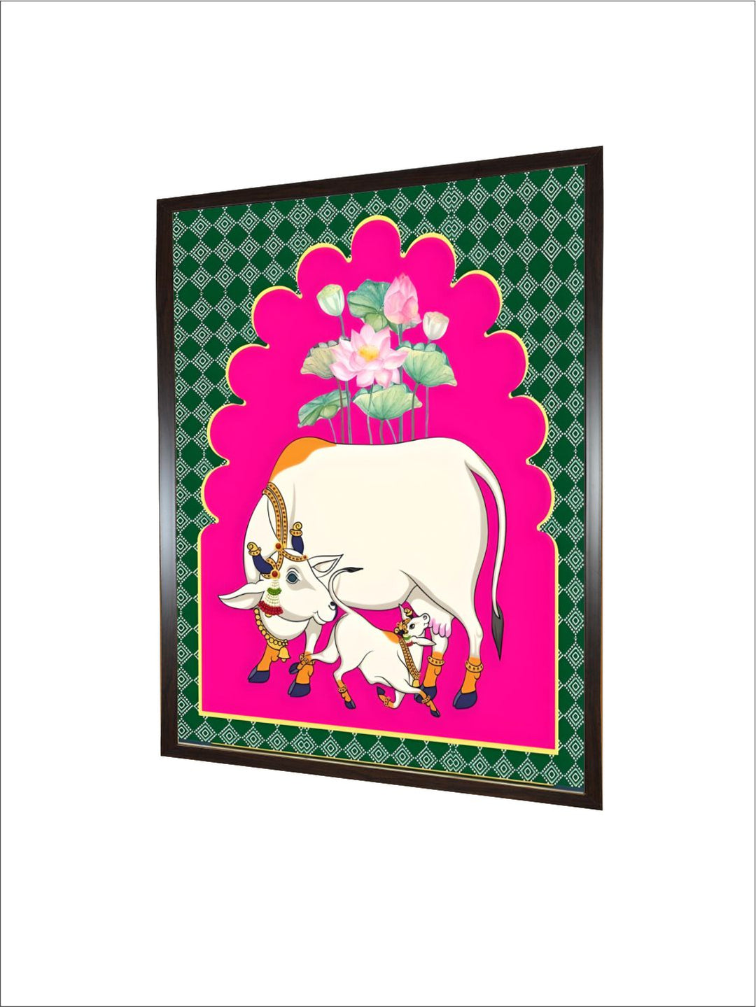 Indian Pichwai cow painting