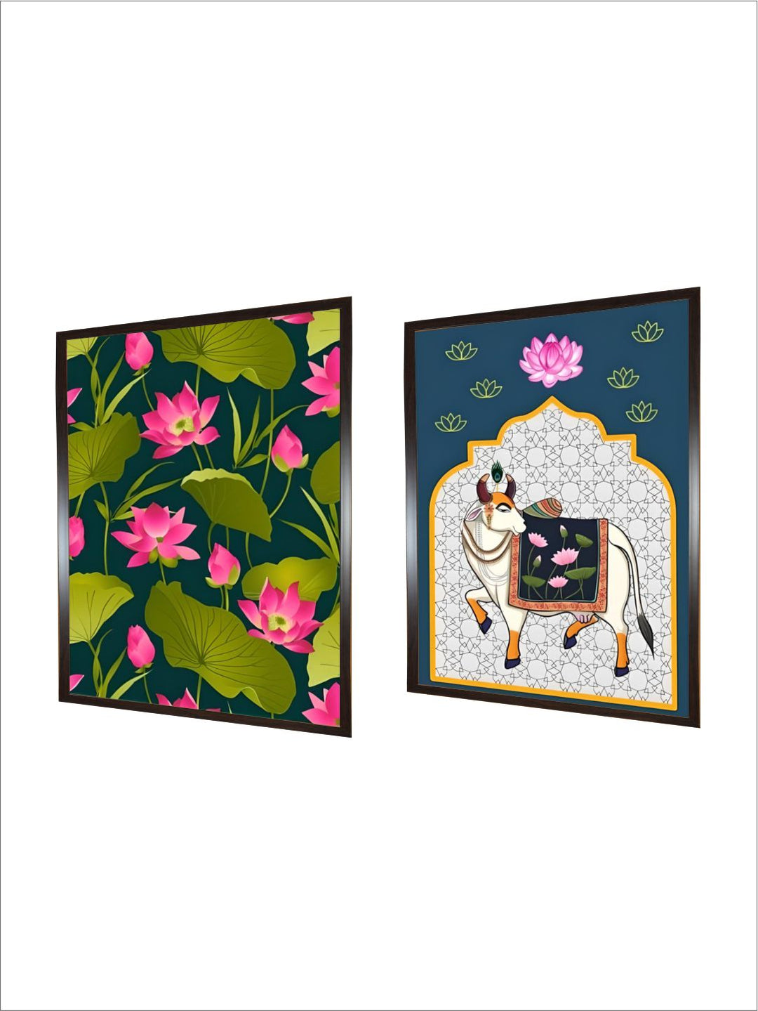 Set of 2, Pichwai cow painting