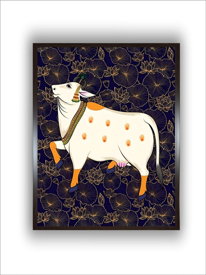 Indian Pichwai cow painting