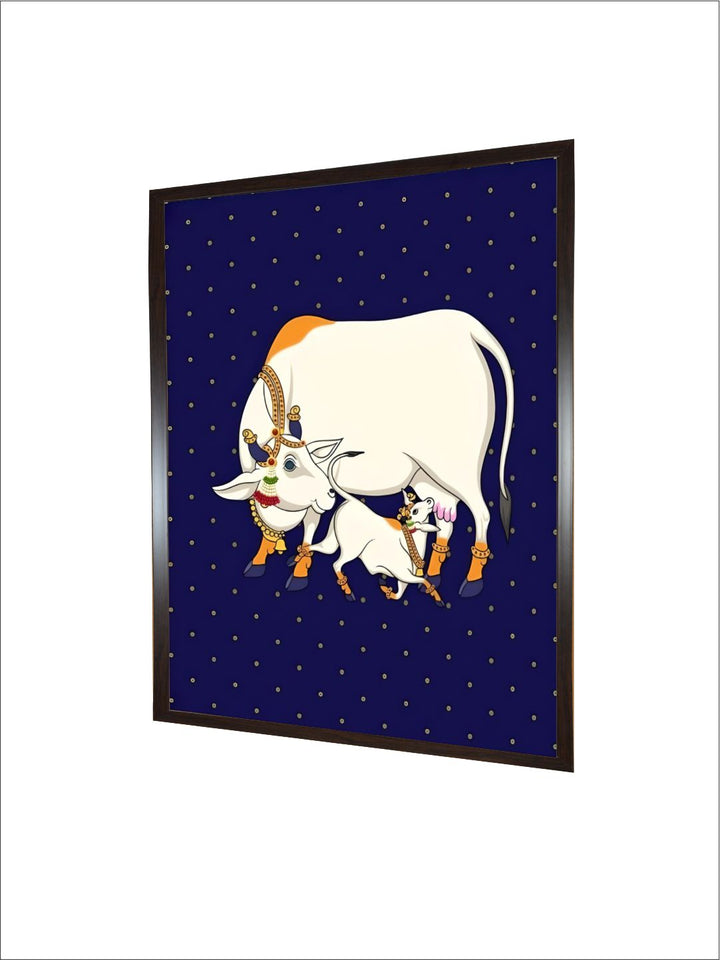 Indian Pichwai cow painting