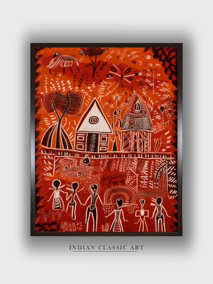 Warli indian painting
