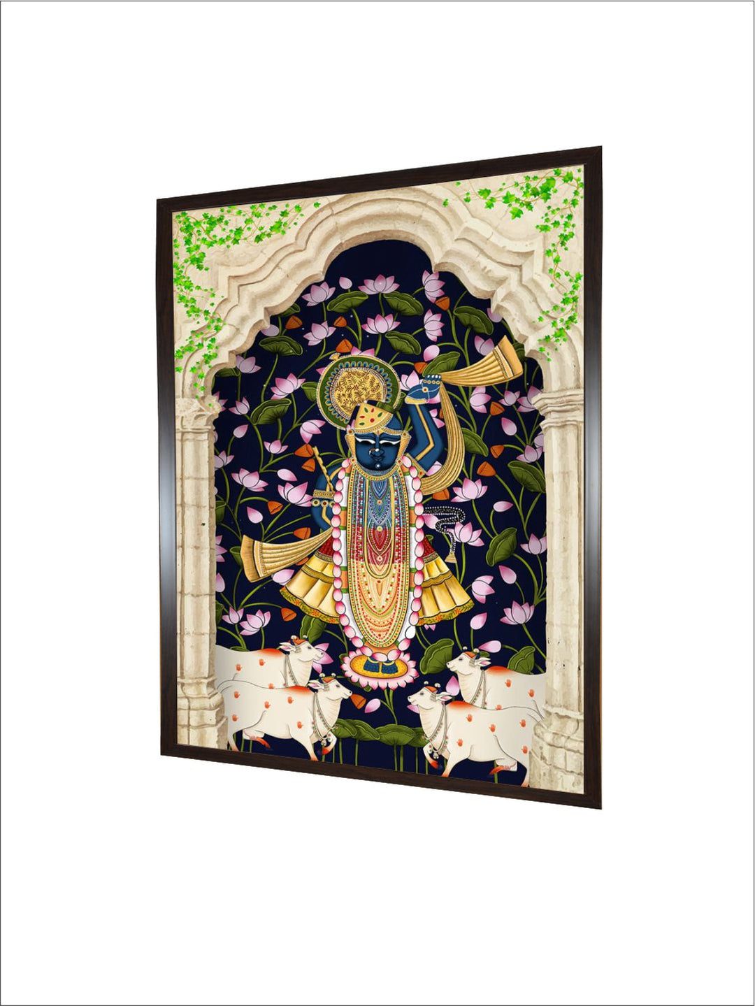 Shreenath ji Kamal Talai Cow painting